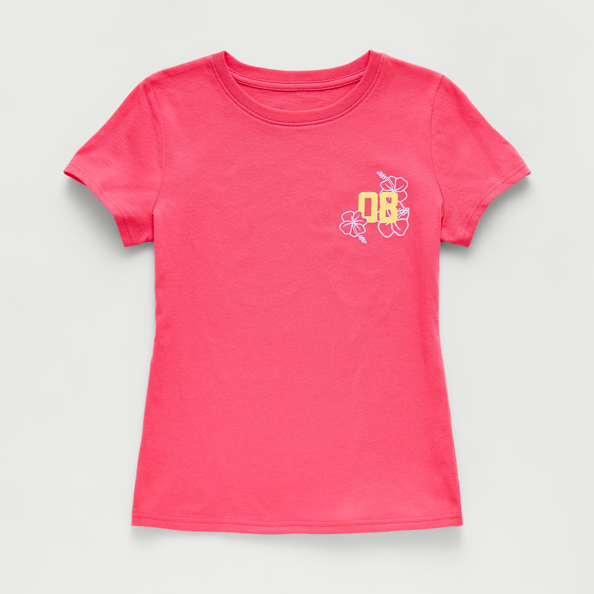 Xersion Little & Big Kid Girls Crew Neck Short Sleeve Regular Fit Graphic T-Shirt