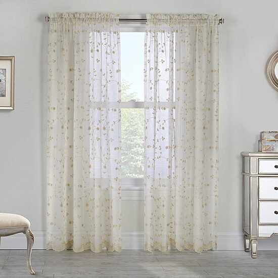Habitat Grandeur Rod Pocket Light-Filtering Single Curtain Panel
