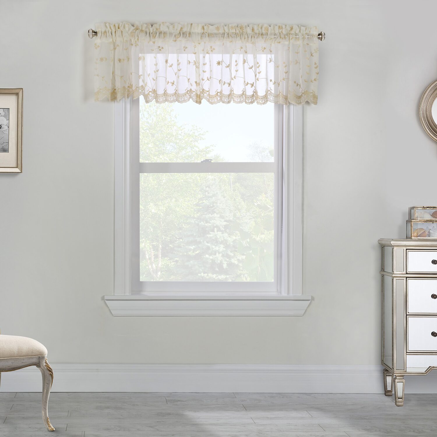 Habitat Grandeur Rod Pocket Tailored Valance