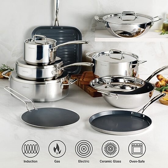 Tramontina Utsava Stainless Steel 5-qt. Covered Casserole