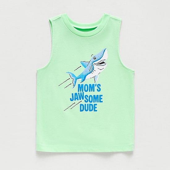 Okie Dokie Toddler & Little Boys Round Neck Sleeveless Tank Top