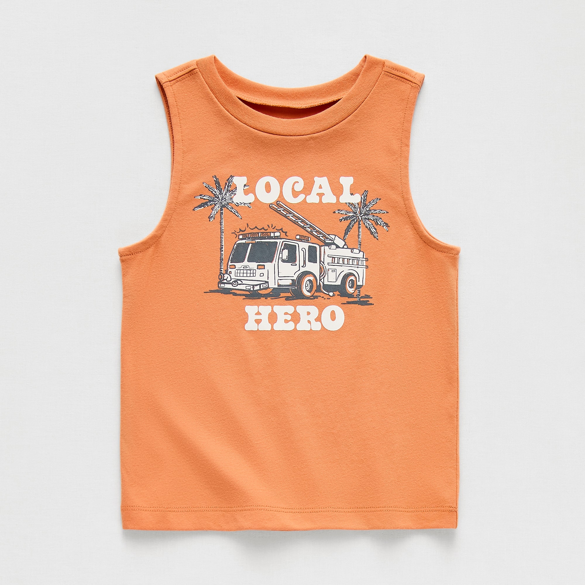 Okie Dokie Toddler & Little Boys Round Neck Sleeveless Tank Top
