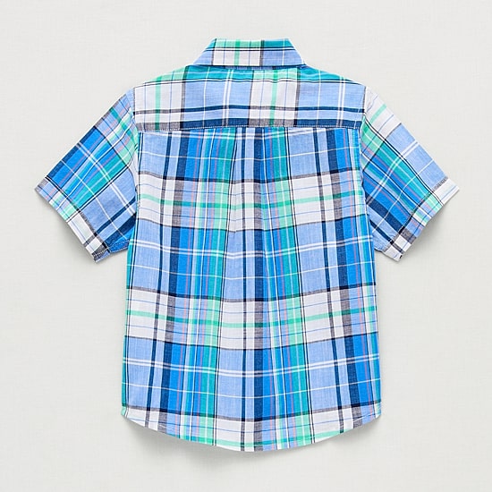 U.S. Polo Assn. Toddler Boys Short Sleeve Regular Fit Button-Down Shirt