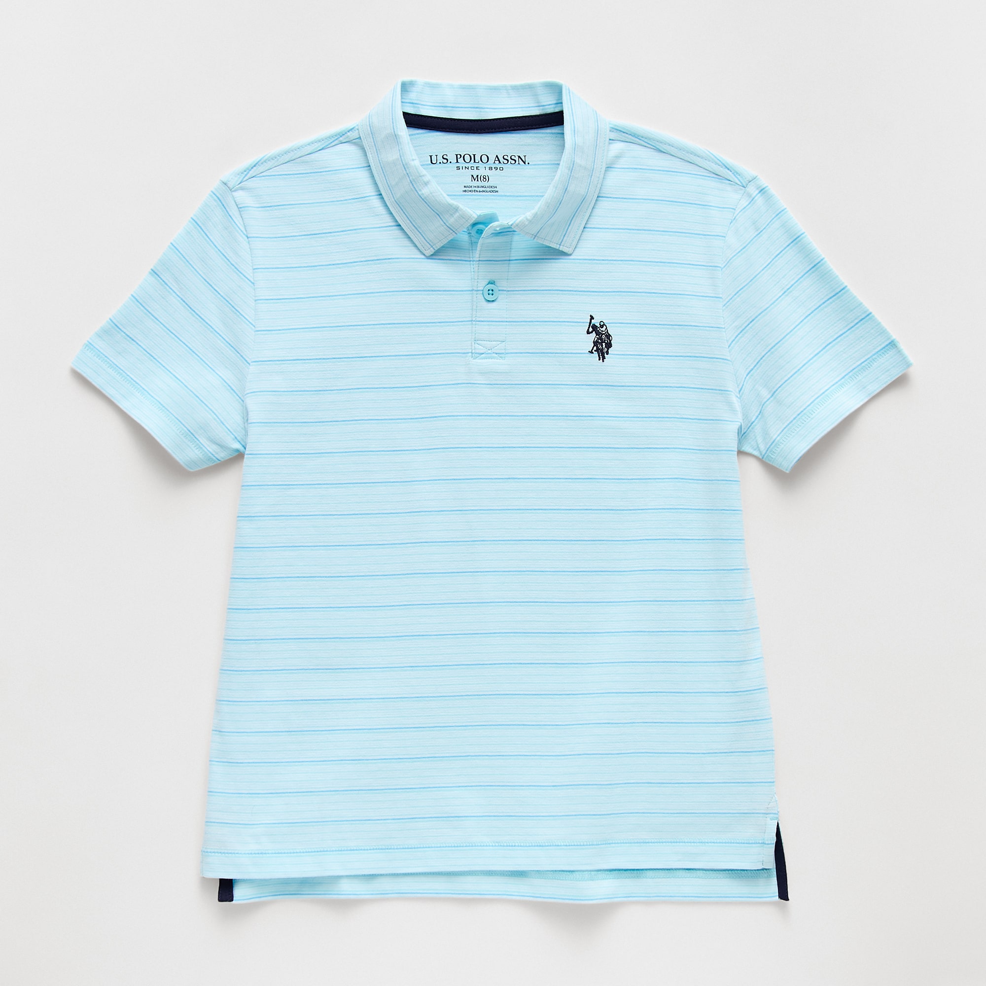 U.S. Polo Assn. Little & Big Kid Boys Short Sleeve Regular Fit Embroidered Shirt