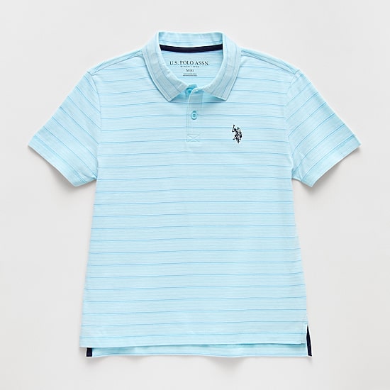 U.S. Polo Assn. Little & Big Kid Boys Short Sleeve Regular Fit Embroidered Polo Shirt