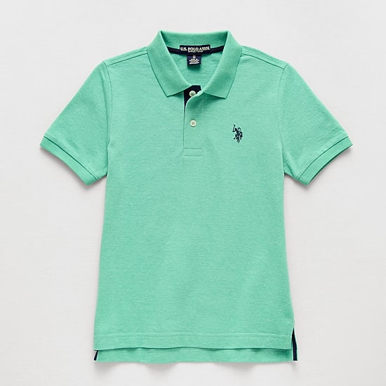 U.S. Polo Assn. Little & Big Kid Boys Short Sleeve Regular Fit Embroidered Polo Shirt