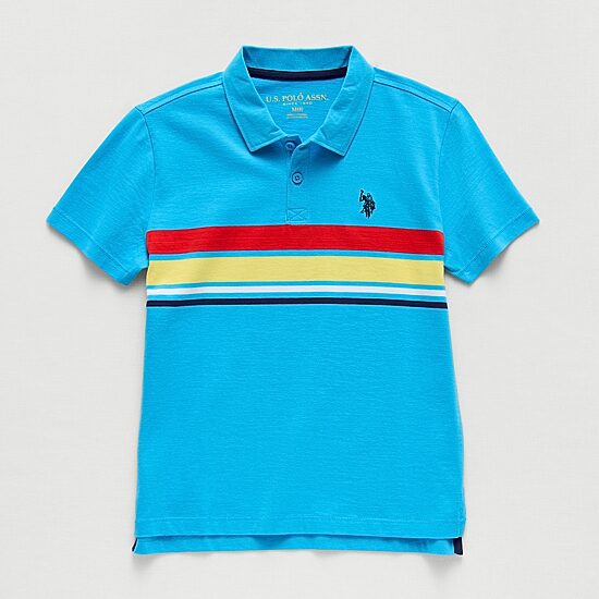U.S. Polo Assn. Little & Big Kid Boys Short Sleeve Regular Fit Embroidered Polo Shirt