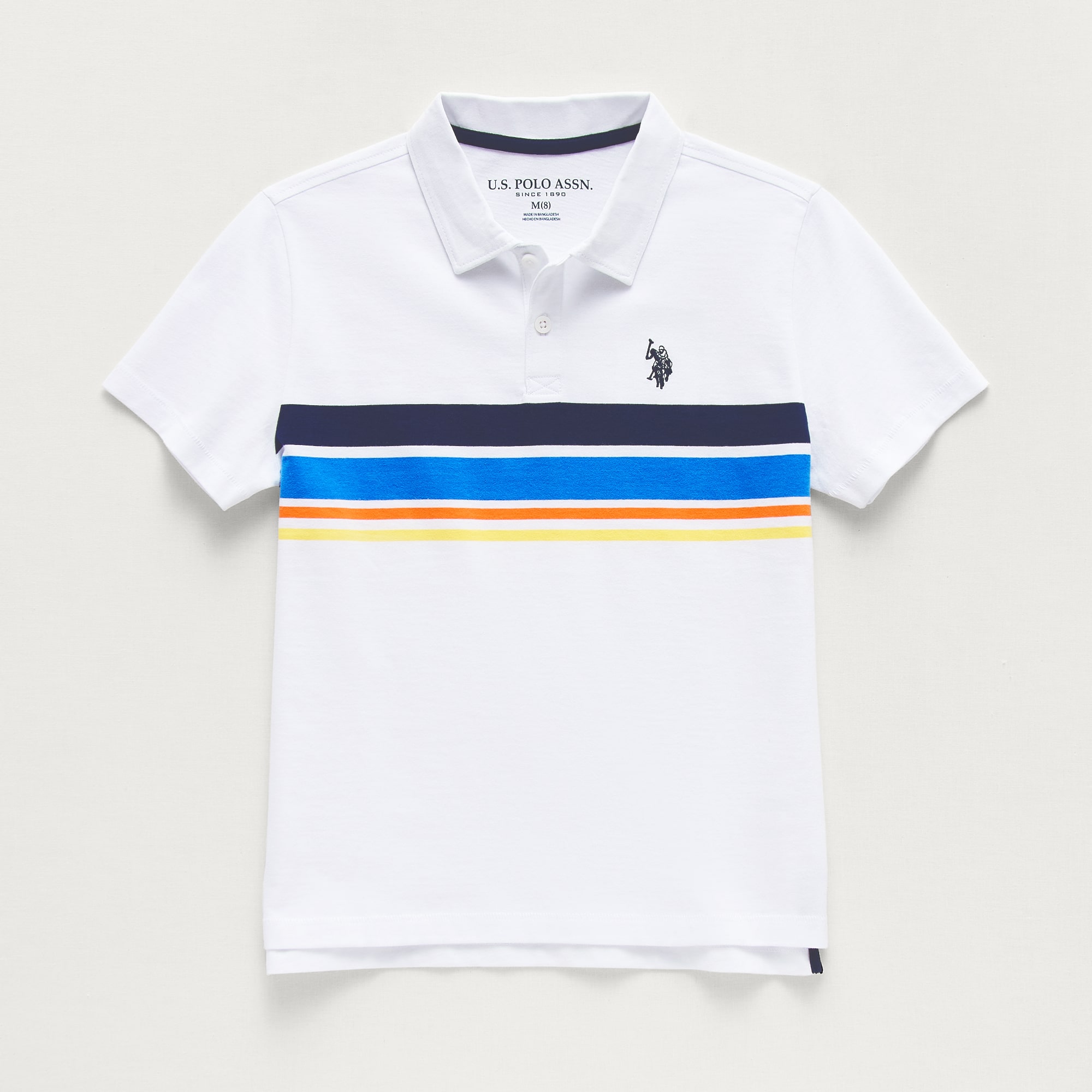 U.S. Polo Assn. Little & Big Kid Boys Short Sleeve Regular Fit Embroidered Polo Shirt