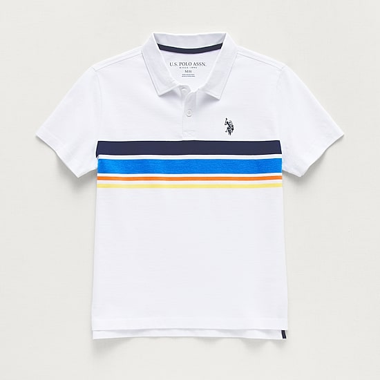 U.S. Polo Assn. Little & Big Kid Boys Short Sleeve Regular Fit Embroidered Polo Shirt
