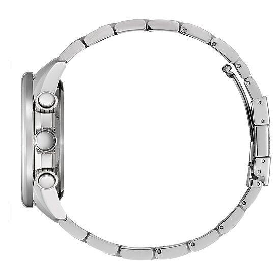 Citizen Pcat Mens Chronograph Atomic Time Silver Tone Stainless Steel Bracelet Watch - Cb5880-54l