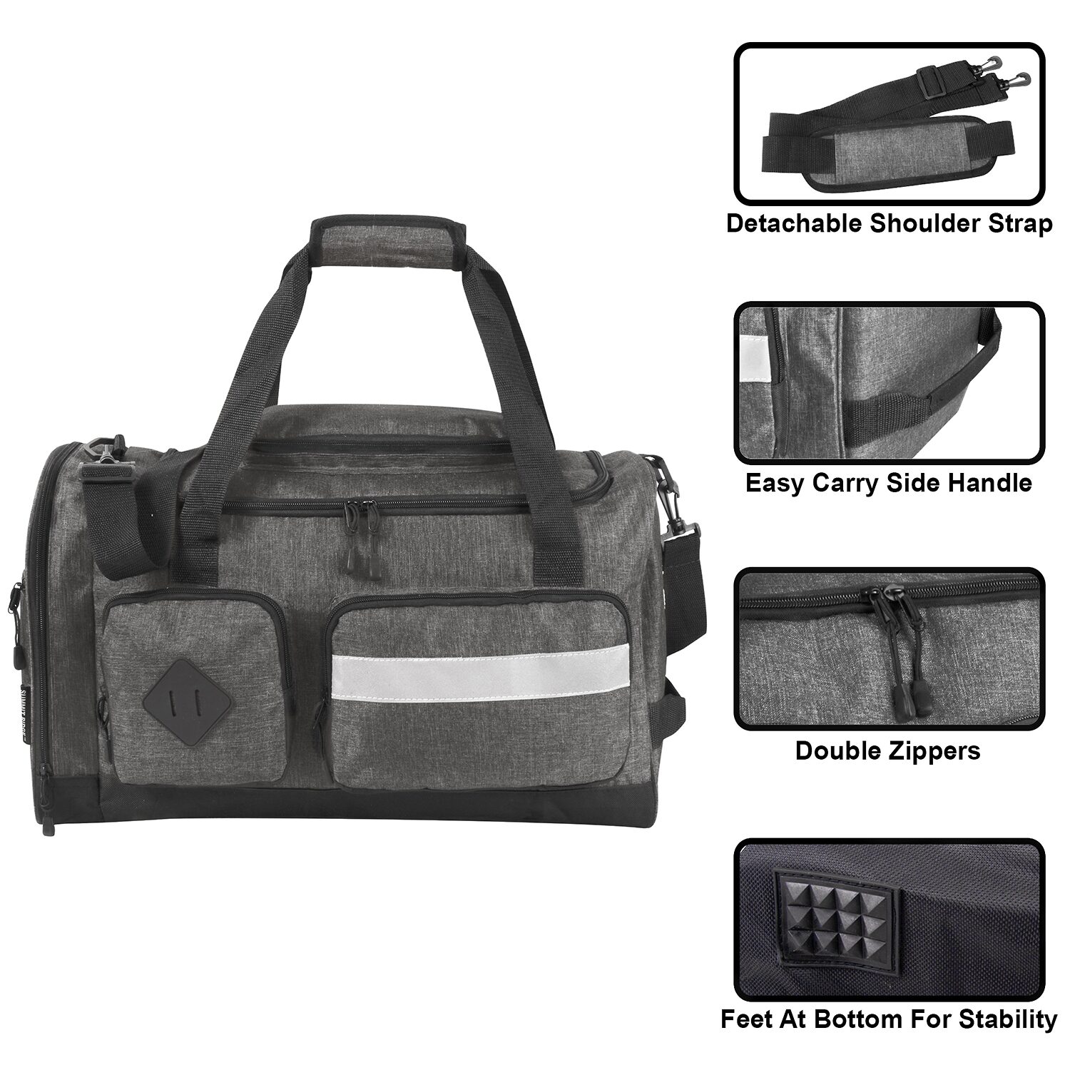 Summit Ridge 20"  Cargo Duffel Bag With Reflective Strip