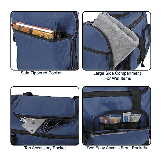 Summit Ridge 20"  Cargo Duffel Bag With Reflective Strip