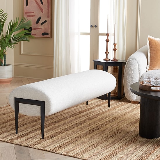 Stacia Round Seated Wooden Bench