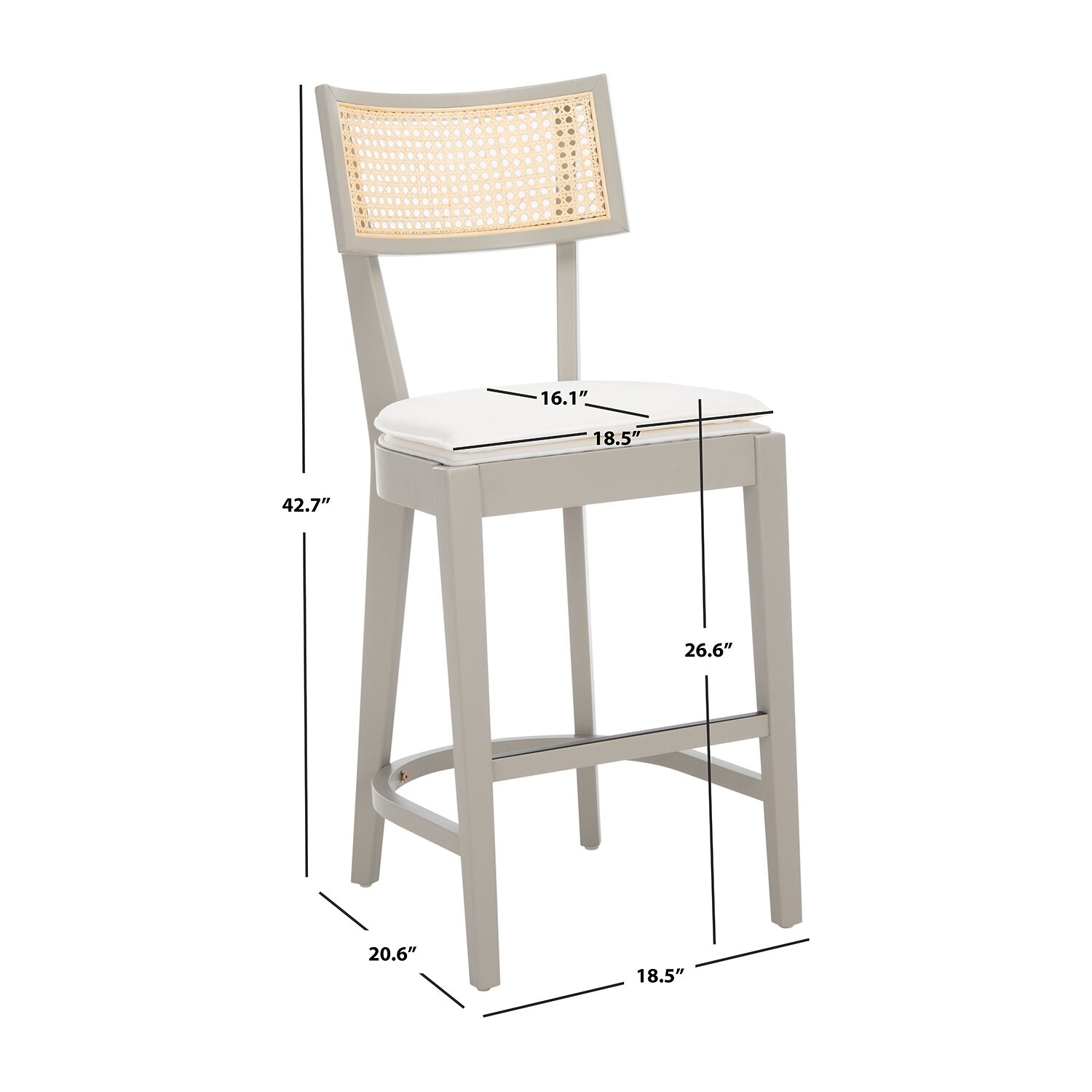 Safavieh Galway Counter Height Upholstered Bar Stool