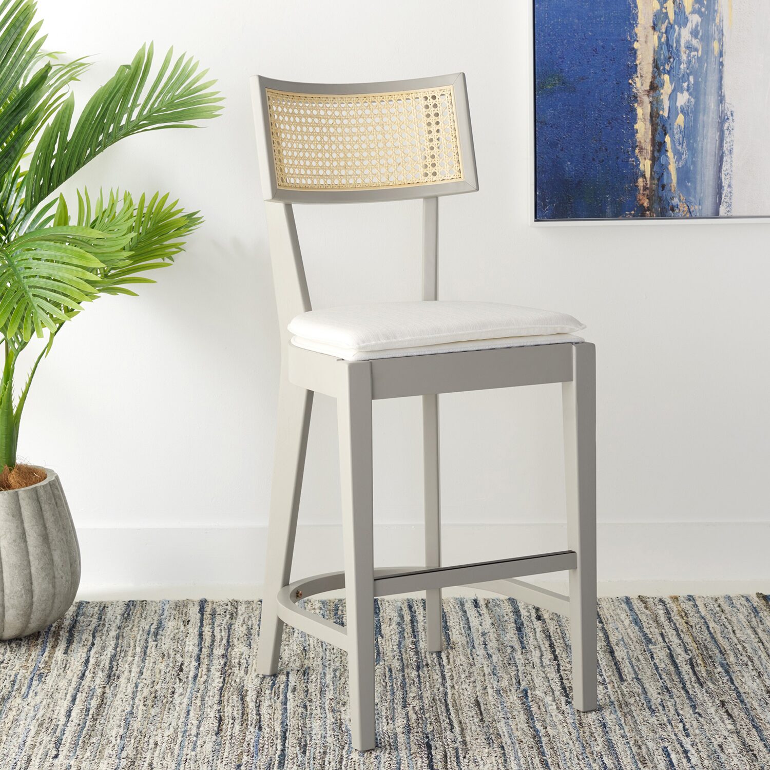Safavieh Galway Counter Height Upholstered Bar Stool