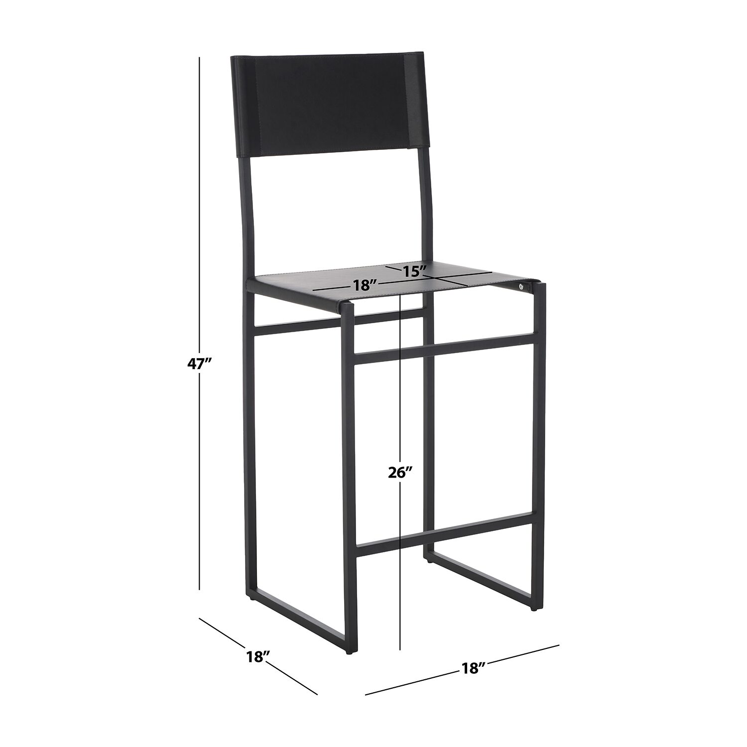 Safavieh Layne Counter Height Bar Stool