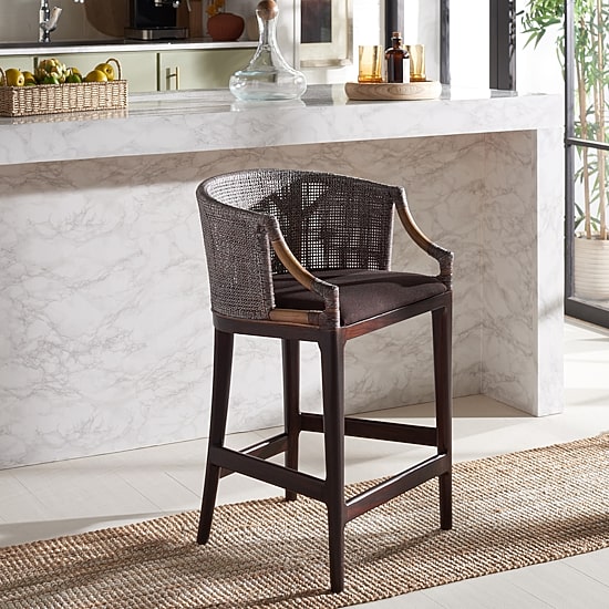Safavieh Brando Counter Height Upholstered Bar Stool