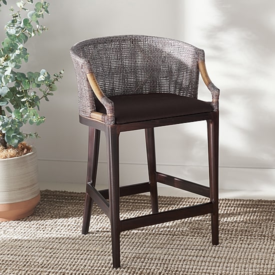 Safavieh Brando Counter Height Upholstered Bar Stool