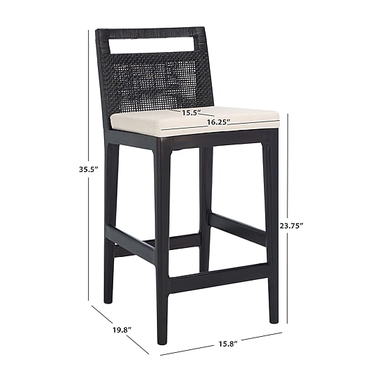 Safavieh Darin Counter Height Upholstered Bar Stool