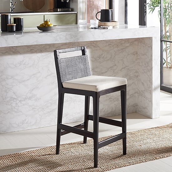 Safavieh Darin Counter Height Upholstered Bar Stool