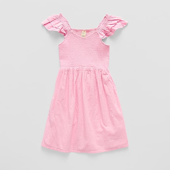 Thereabouts Little & Big Kid Girls Short Sleeve A-Line Dress