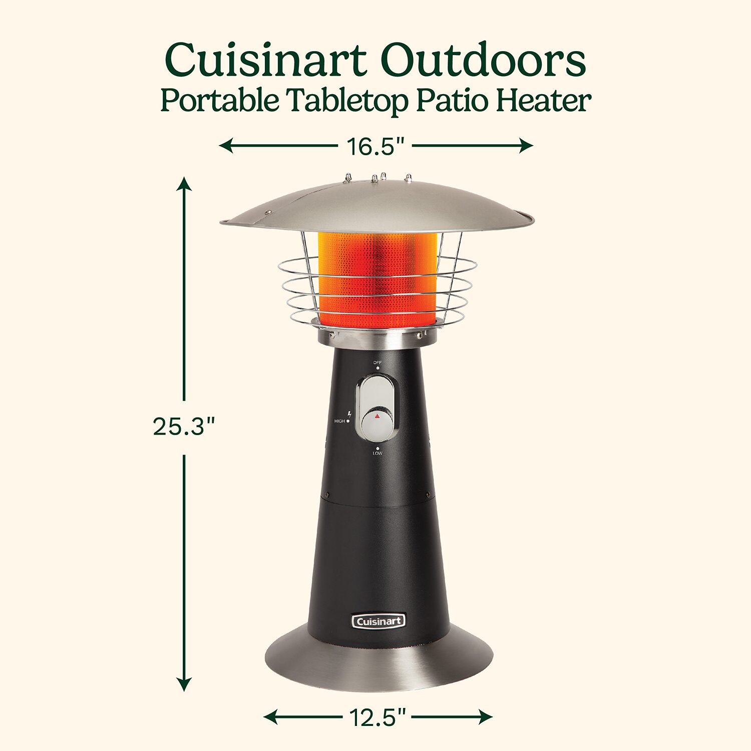 Cuisinart Outdoor Portable Tabletop Patio Heater