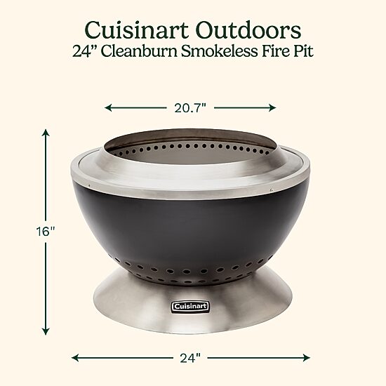 Cuisinart Outdoor 24” Cleanburn Smokeless Fire Pit