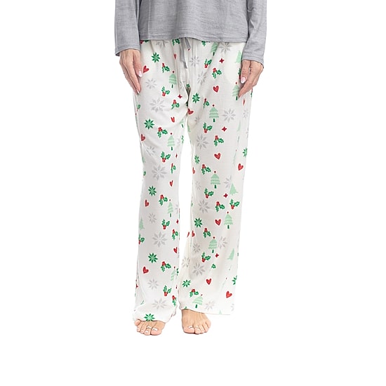 GoodNight Kiss Womens Long Sleeve 2-pc. Pajama Set