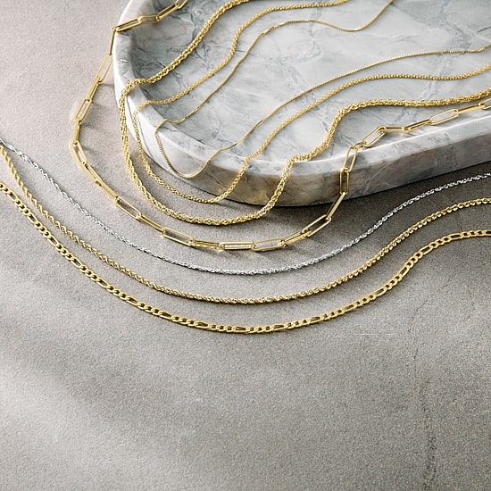 14K Gold .75mm Box Chain Necklace