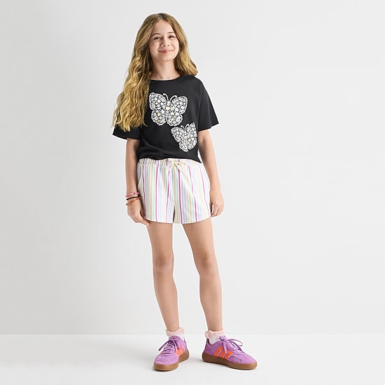 Thereabouts Little & Big Kid Girls Pull-On Short