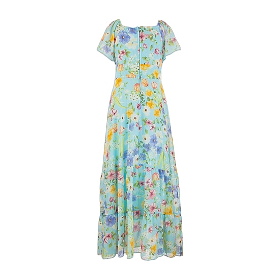 Speechless Big Kid Girls Flutter Short Sleeve Floral Maxi Dress
