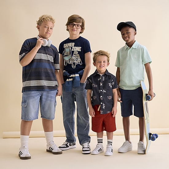 Thereabouts Little & Big Kid Boys Short Sleeve Regular Fit Henley Shirt