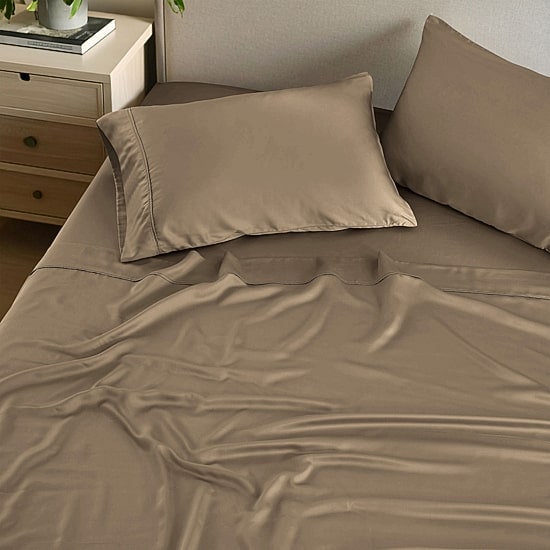 SUPERIOR® Rayon From Bamboo Cooling Silky 300tc Deep Pocket Sheet Set