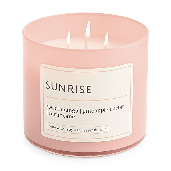 Distant Lands 14oz  Sunrise 3-Wick Scented Jar Candle
