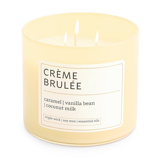 Distant Lands 14oz Creme Brulee 3-Wick Scented Jar Candle