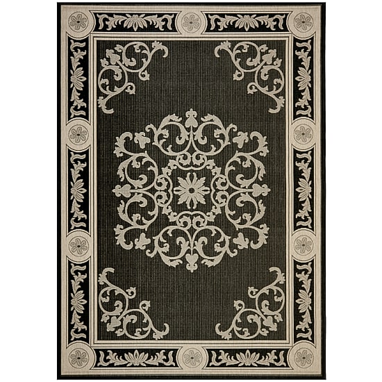 Courtyard Medallion Delight Indoor/Outdoor Rectangular Rugs
