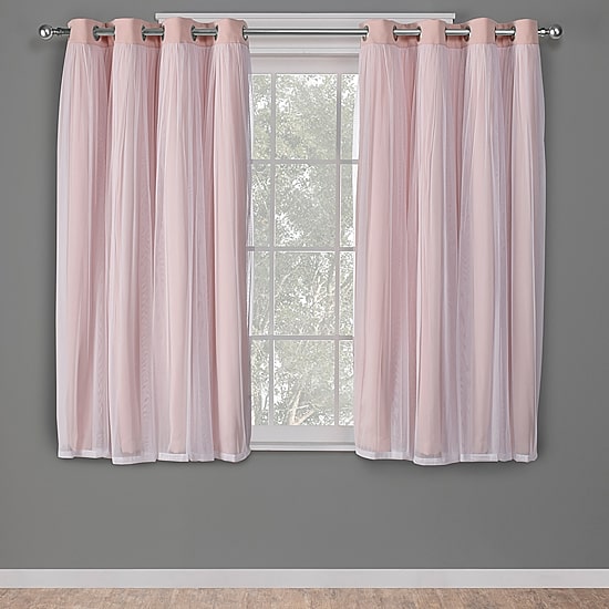 Exclusive Home Curtains Catarina Grommet Top Energy Saving Blackout Set of 2 Curtain Panel
