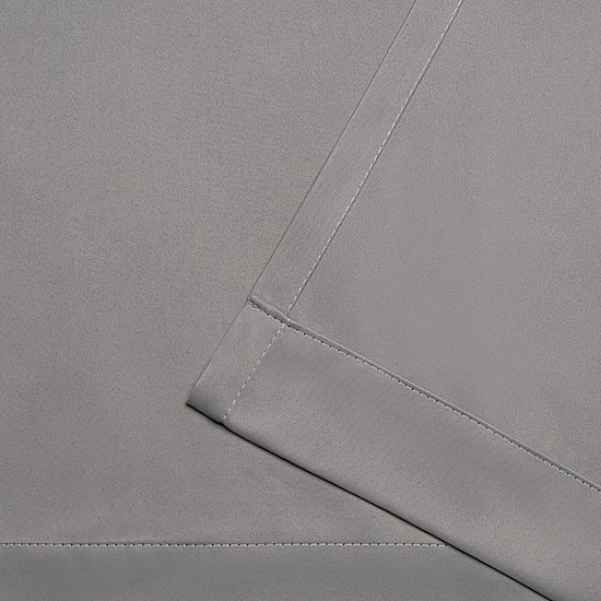 Exclusive Home Curtains Sateen Pinch Pleat Energy Saving Blackout Set of 2 Curtain Panel