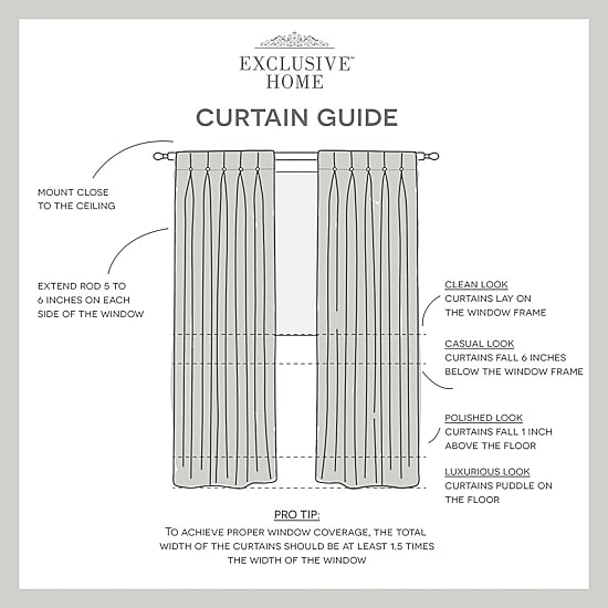 Exclusive Home Curtains Sateen Button Rod Pocket Back Tab Energy Saving Blackout Set of 2 Curtain Panel