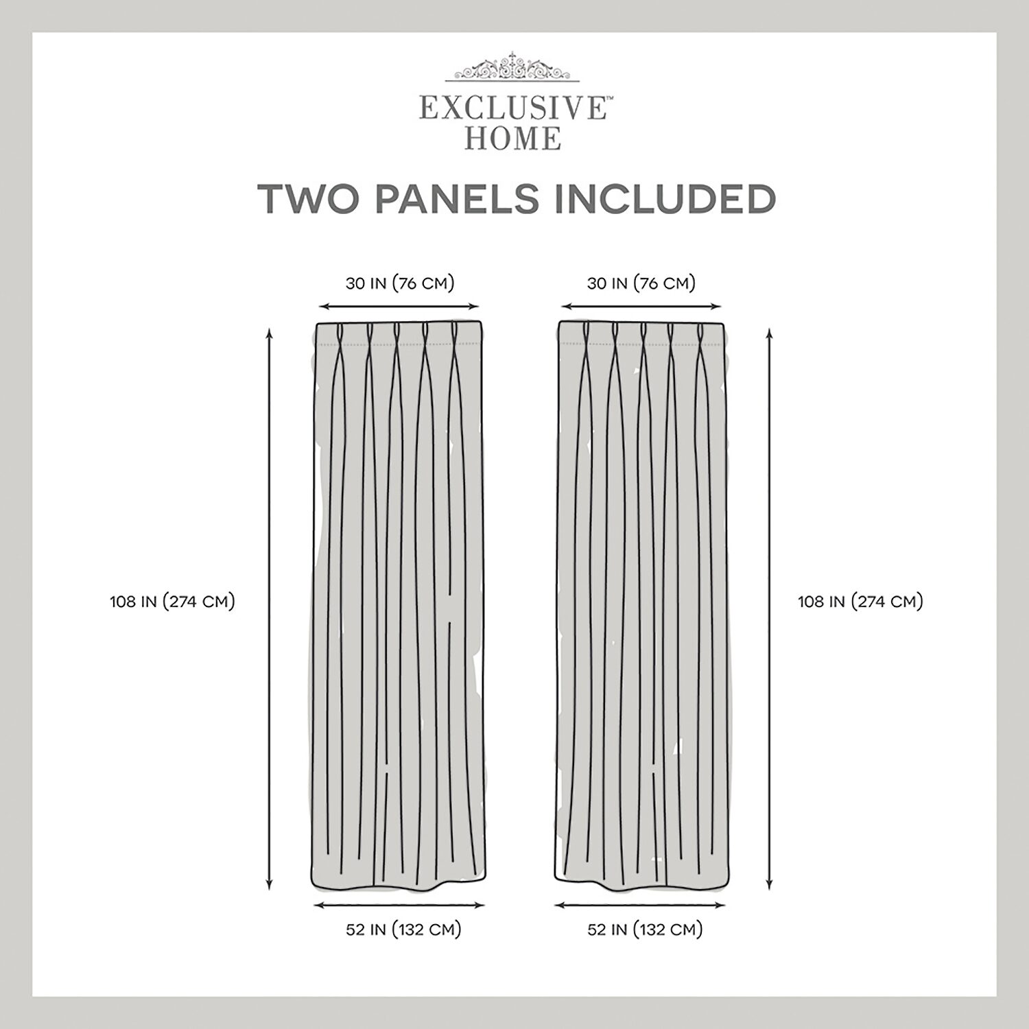 Exclusive Home Curtains Sateen Pinch Pleat Energy Saving Blackout Set of 2 Curtain Panel