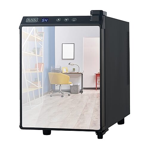 Black & Decker 6 Bottle Capacity Wine CellarMirror Door - Black