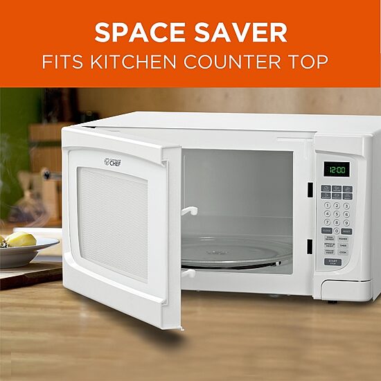 Commercial Chef 1.6-Cu. Ft. Countertop Microwave - White