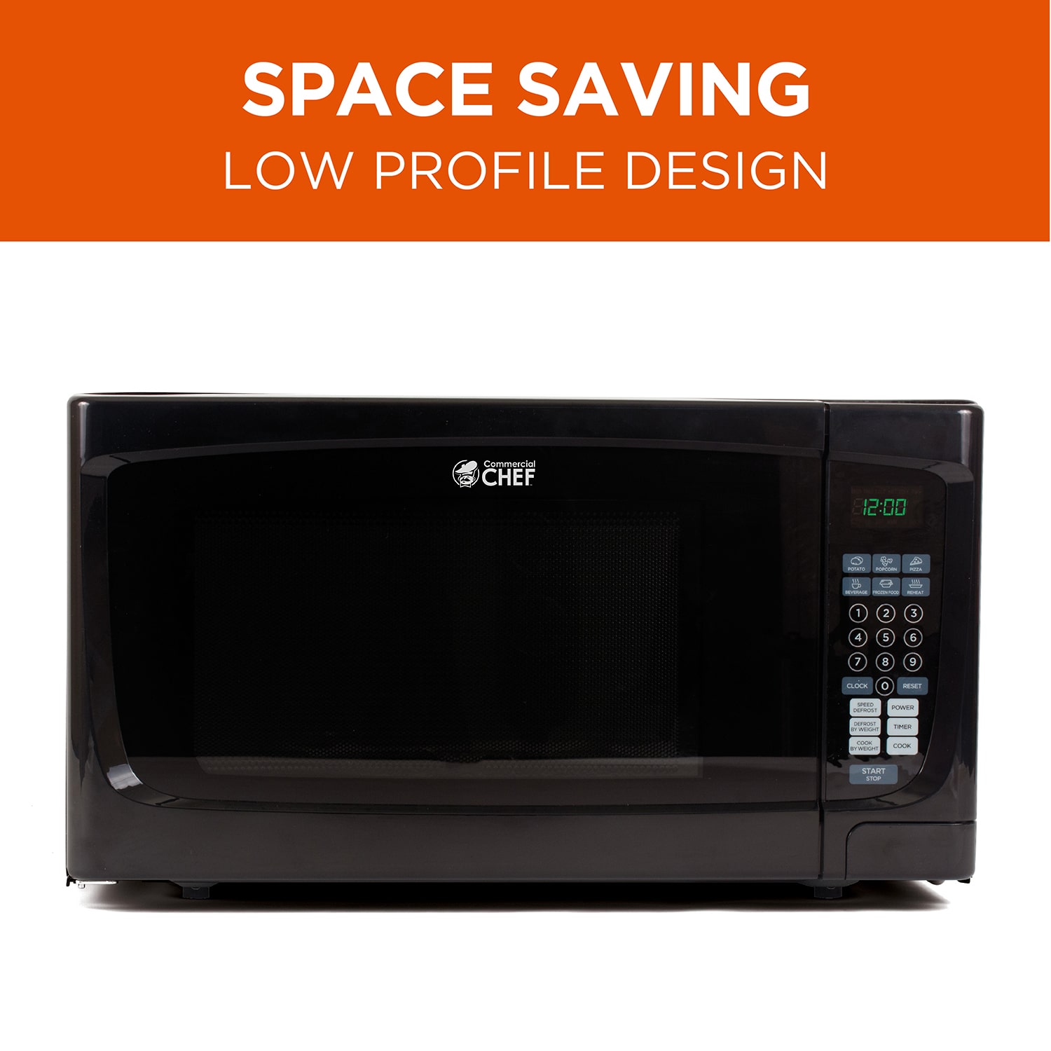 Commercial Chef 1.6-Cu. Ft. Countertop Microwave - Black