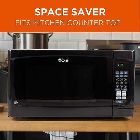 Commercial Chef 1.6-Cu. Ft. Countertop Microwave - Black