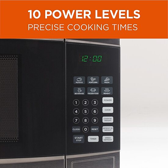 Commercial Chef 1.6-Cu. Ft. Countertop Microwave - Stainless Steel Front