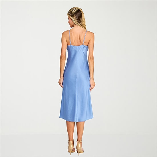 B. Smart Womens Juniors Sleeveless Midi Slip Dress