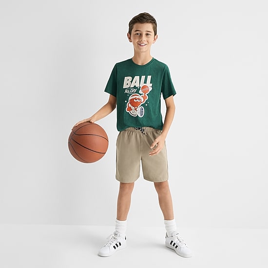 Xersion Little & Big Kid Boys Crew Neck Short Sleeve Regular Fit Graphic T-Shirt