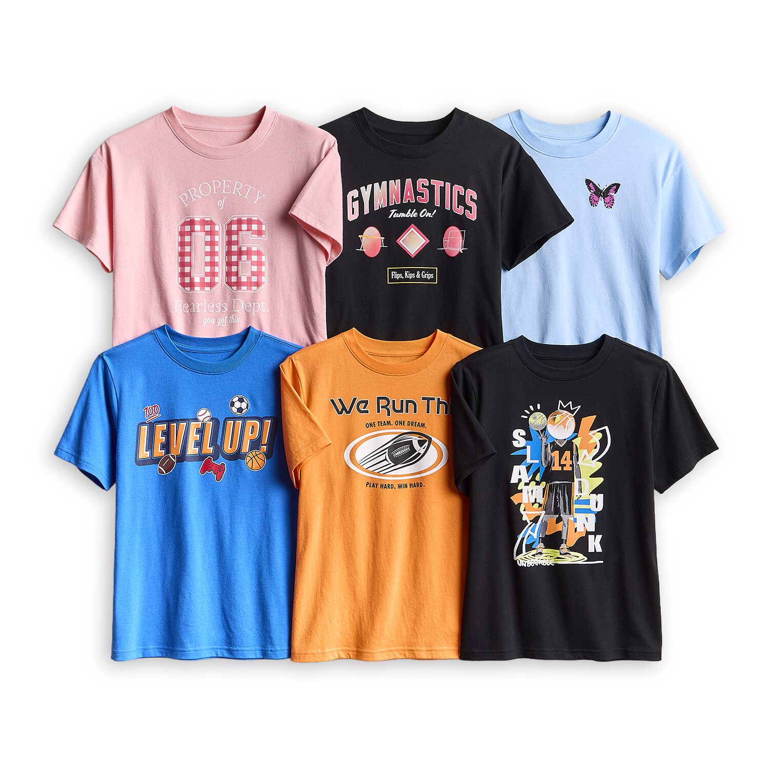 Xersion Little & Big Kid Boys Crew Neck Short Sleeve Regular Fit Graphic T-Shirt