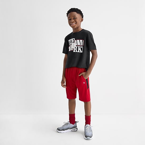 Xersion Little & Big Kid Boys Crew Neck Short Sleeve Regular Fit Graphic T-Shirt