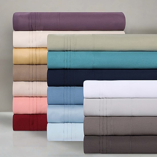 SUPERIOR® Egyptian Cotton Sateen 1000tc Deep Pocket Sheet Set